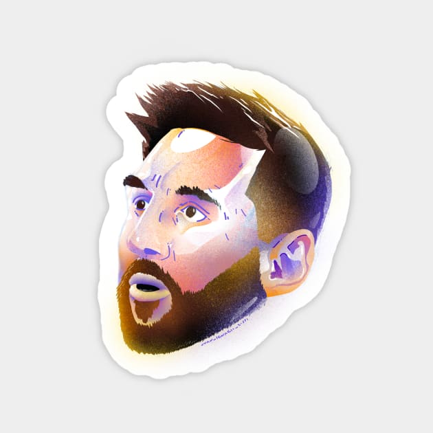 Messi Semi-transparent head FIFA World Cup 2022 Sticker by juan_ignacio_rossi